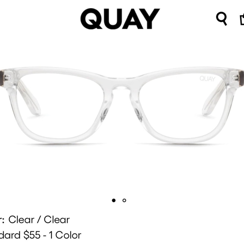 Quay Australia Hardwire Mini Blue Light Glasses (Clear/Gold)